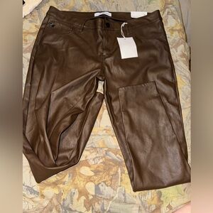 Women’s Brown Leather Pants